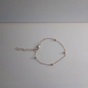 Gold Tone Beaded Chain Bracelet